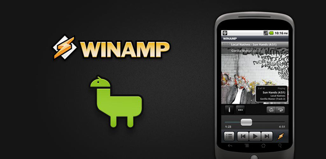 Winamp on Android Market