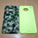  FLUO YELLOW AND ARMY COVER FOR HTC ONE 