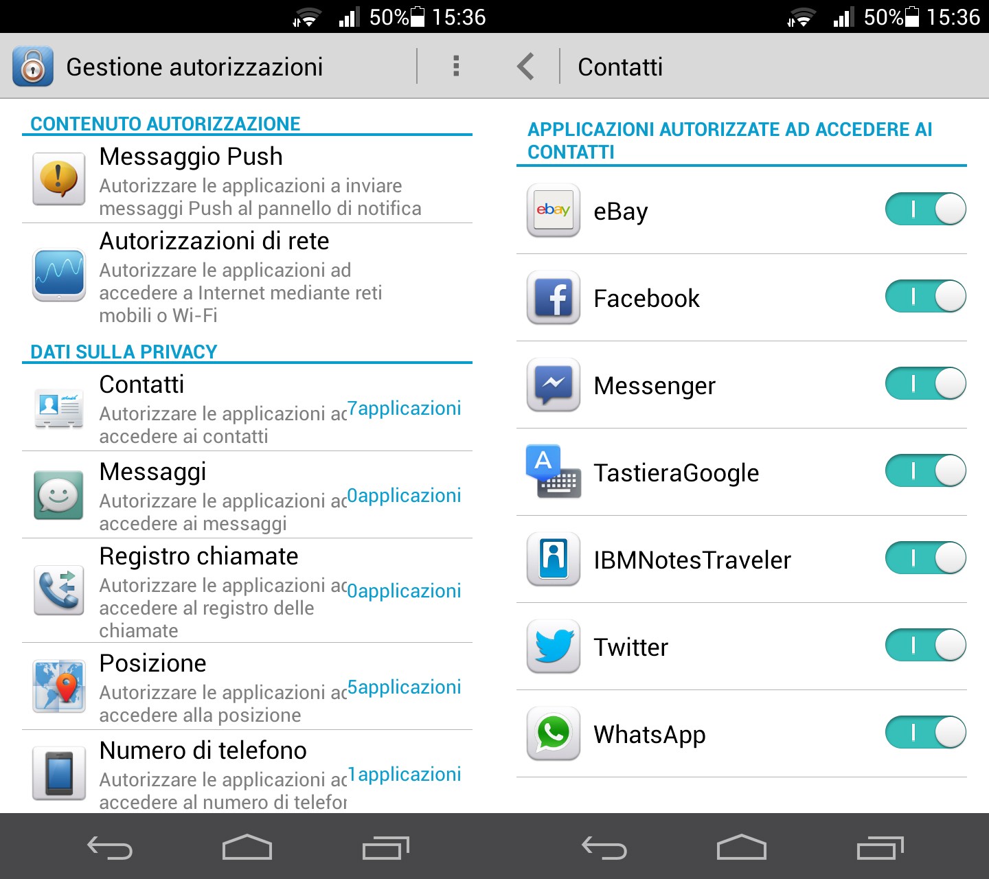 Gestione autorizzazioni