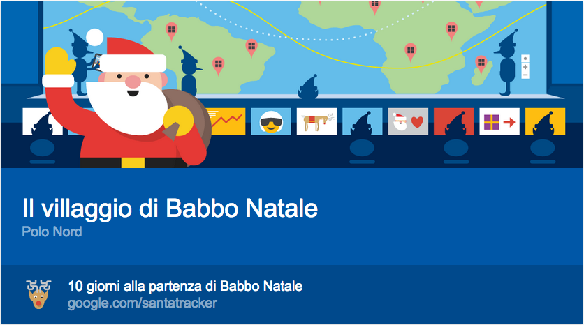 Babbo Natale Google.Santatracker Babbo Natale Arriva Su Google Now